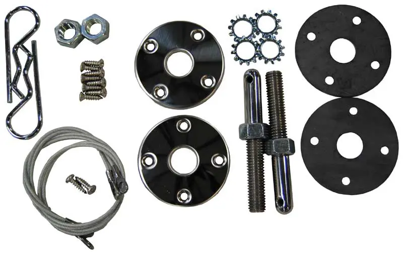 1970-1974 Dodge Challenger Hood Pin Kit w/18" Cables-FDCF-HPS18