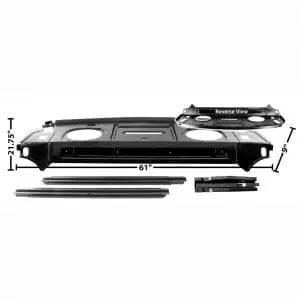 1970-1974 Dodge Challenger Package Shelf with Mounting Struts