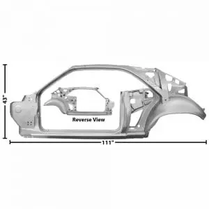 1970-1974 Dodge Challenger Quarter/Door Frame Complete Driver Side (LH)