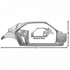 1970-1974 Dodge Challenger Quarter/Door Frame Complete Passenger Side (RH)