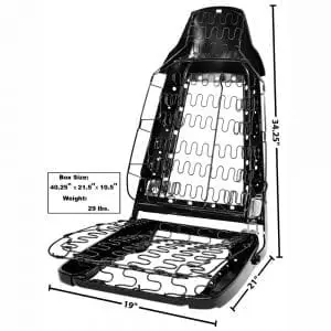 1970-1974 Dodge Challenger Seat Frame Complete Driver Side (LH)