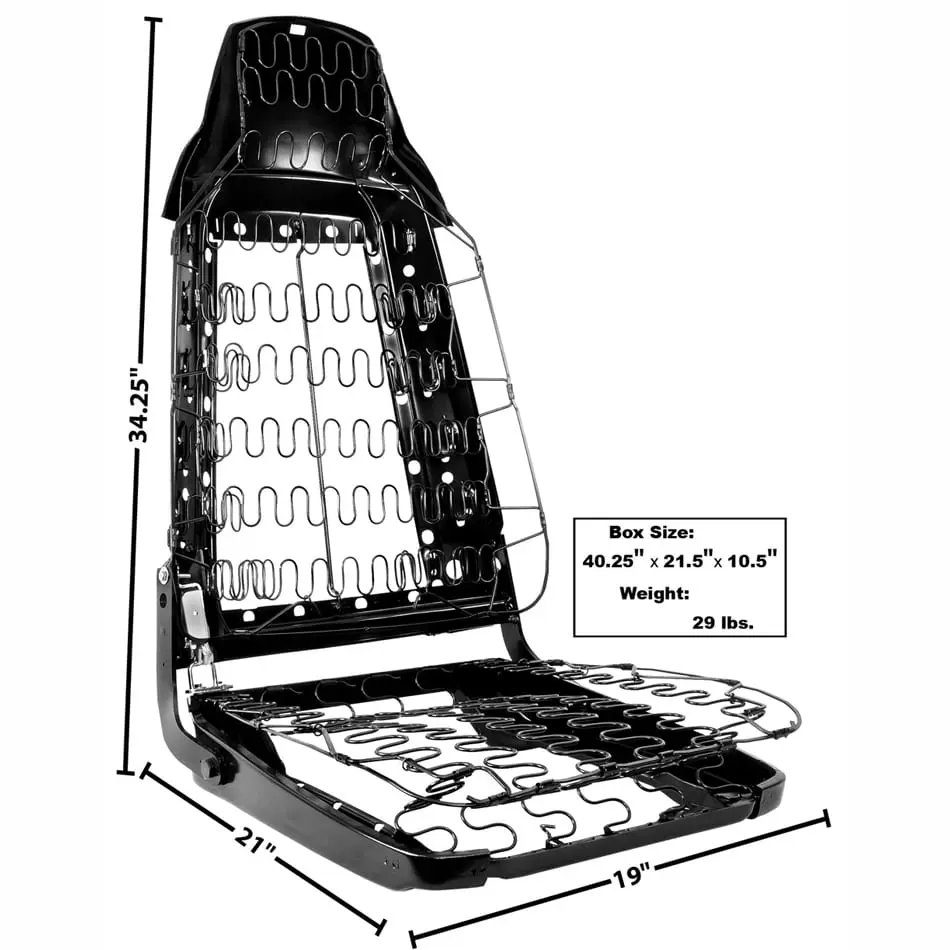 1970-1974 Dodge Challenger Seat Frame Complete Passenger Side (RH)