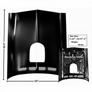 1970-1976 Pontiac Firebird Hood Trans Am with Shaker Hole