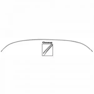 1970-1981 Chevy Camaro Upper Hood/Ledge Molding 3Pcs Kit