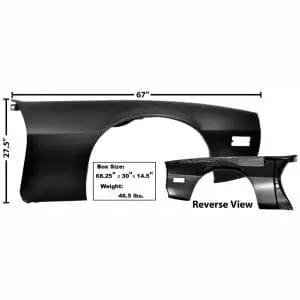 1970-1981 Pontiac Firebird Fender Passenger Side (RH)