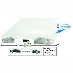 1970 Ford Mustang Door Glass Kit Passenger Side (RH) Coupe/Convertible