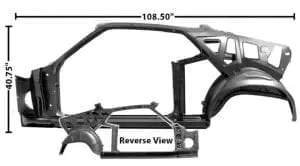1970 Ford Mustang Quarter-Door Frame Assembly Driver Side (LH) Fastback-DYN3645ZWT