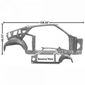 1970 Ford Mustang Quarter Door/ Frame Assembly Passenger Side (RH) Fastback