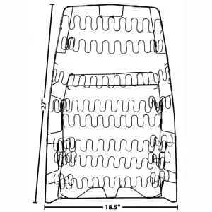 1970 Ford Mustang Seat Back Spring Fits Driver (LH) or Passenger Side (RH)