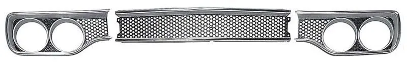 1970 Plymouth GTX|Satellite Grille Kit Center/Headlamp Bezels-OERK-RM4131