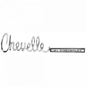 1971-1972 Chevy Chevelle Emblem Trunk Chevelle By Chevy
