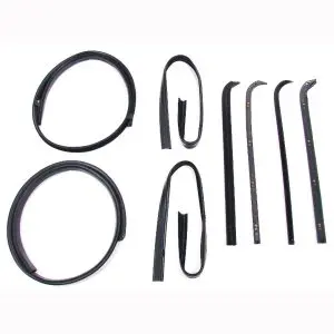 1971-1972 Ford F-Series Pickup Truck Beltline Molding and Glass Run Channel 8 PC Kit - Driver and Passenger-WFK211171