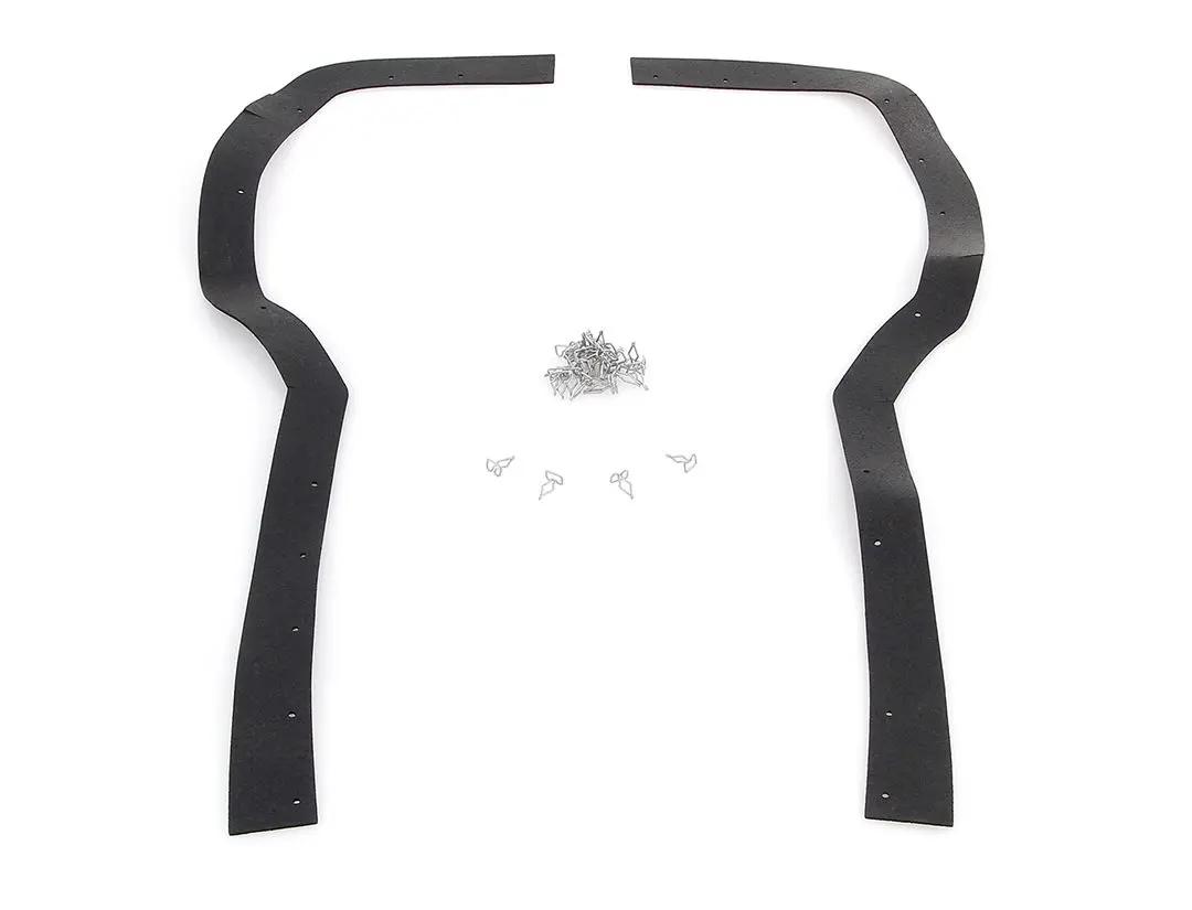 1971-1972 Plymouth Belvedere|GTX|Road Runner|Satellite Fender Splash Shield Seals Front w/Clips-FDCF-FSF15