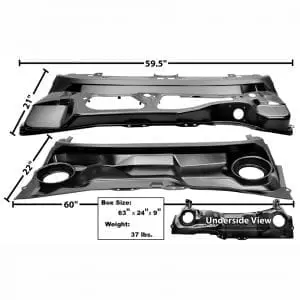 1971-1973 Ford Mustang Cowl Panel  Upper and Lower