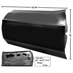 1971-1973 Ford Mustang Door Shell Driver Side (LH) Custom