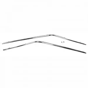 1971-1973 Ford Mustang Drip Rail Molding Coupe 2Pcs