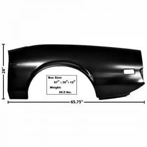 1971-1973 Ford Mustang Quarter Panel Driver Side (LH) Convertible