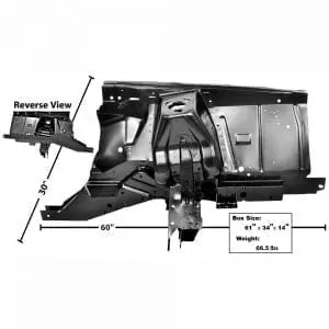 1971-1973 Ford Mustang Shock Tower/Apron Assembly Driver Side (LH)