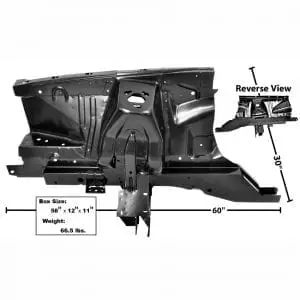 1971-1973 Ford Mustang Shock Tower/Apron Assembly Passenger Side (RH)