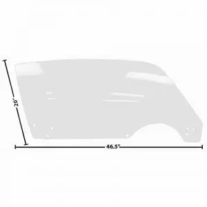 1971-1981 Chevy Camaro or Pontiac Firebird Door Glass Right Clear