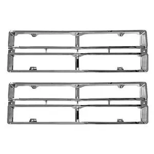 1972-1972 Ford Pickup Grille Insert Chrome Pair-DYN3032M