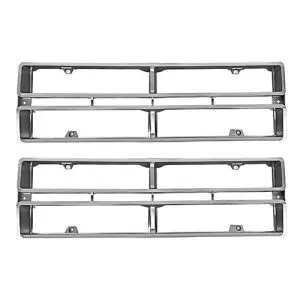 1972-1972 Ford Pickup Grille Insert Silver  Pair-DYN3032L