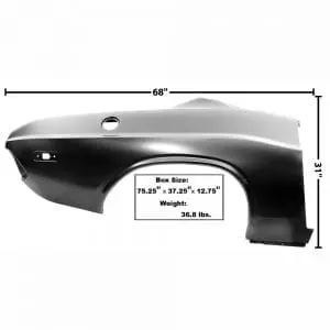 1972-1974 Dodge Challenger Quarter Panel Passenger Side (RH)