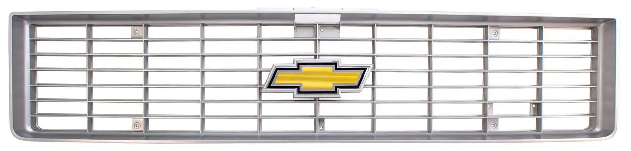 1973-1974 Chevrolet Pickup Truck|Blazer|Suburban Premium Grille Argent Gray w/Foil