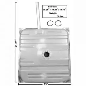1973-1974 Chevy El Camino Gas Tank 26 Gal with Neck