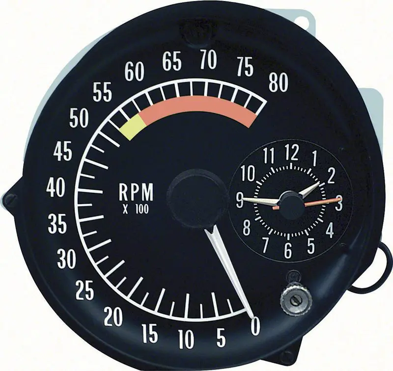 1973-1975 Pontiac Firebird Tachometer/Clock Assbly-OERK-5658075