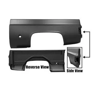 1973-1978 Chevrolet Pickup Bedside Driver Side Short Bed Round Hole-DYN1160ZE