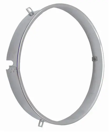 1973-1979 Chevrolet|Pontiac|GMC|Oldsmobile Nova|Ventura|Chevelle|El Camino|Monte Carlo|Sprint|442|Cutlass|Grand Am|LeMans Sealed Beam Headlamp Retainer Ring 1" w/Notch-CHQW-770A