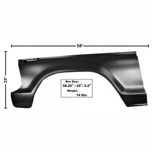 1973-1979 Ford Pickup Truck Fender Driver Side (LH)