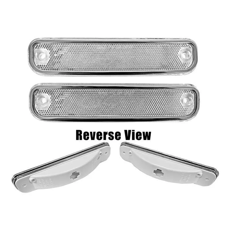 1973-1980 Chevrolet|GMC Suburban|Blazer|Jimmy|Pickup Truck Marker Lamp Clear w/Trim-DYNLP77