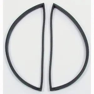1973-1991 Chevrolet|GMC Suburban|C/K Pickup Truck Rear Doors Fixed Vent Glass Weatherstrip Seal 2 PC Kit - Driver and Passenger-VWK112073