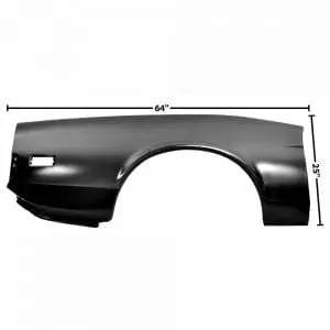 1973 Ford Mustang Quarter Panel Skin Passenger Side (RH) Fastback