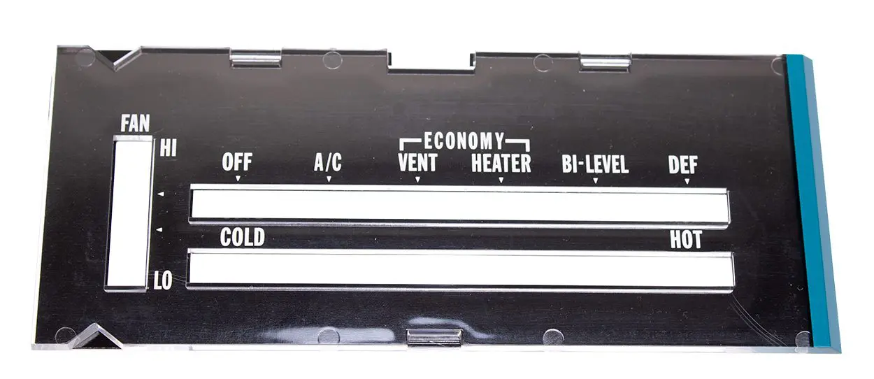 1974-1975 Chevrolet Camaro Heater Control Lens