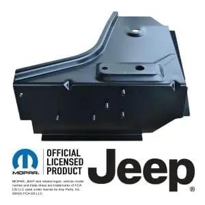 1987-1995 Jeep YJ Wrangler Front Floor Support, Driver Side