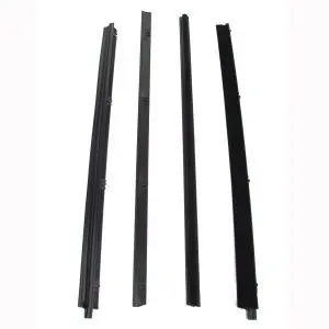 1976-1995 Jeep CJ5|CJ7|DJ5|Scrambler|Wrangler Beltline Molding 4 PC Kit - Driver and Passenger-WFK611076V