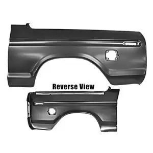 1978-1979 Ford Bronco Bedside Panel Driver Side-DYN3267M