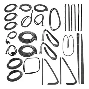 1978-1980 CHEVROLET-GMC BLAZER-JIMMY COMPLETE WEATHERSTRIP SEAL KIT W-BLACK WEATHERSTRIP TRIM-CWK111578