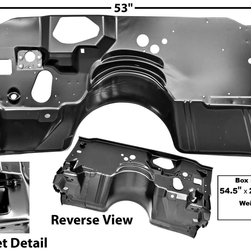 1978-1981 Pontiac Firebird or Trans Am Firewall Heater Delete