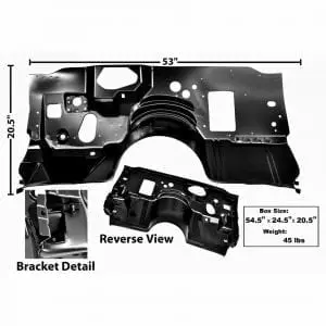 1978-1981 Pontiac Firebird or Trans Am Firewall with A/C