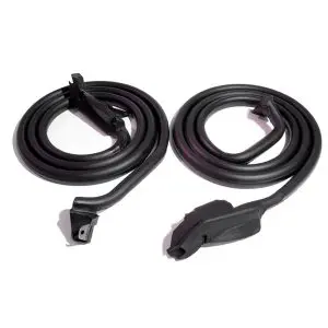 1978-1982 Chevrolet Corvette Door Molding Seal w/Molded Ends and Clips