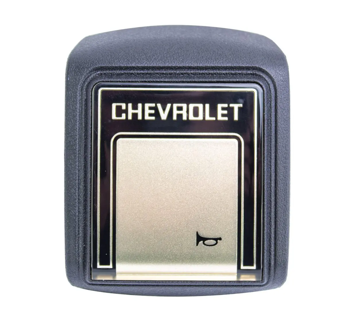 1978-1991 Chevrolet Pickup Truck|Blazer|Suburban Horn Button Black/Champagne For Deluxe Steering Wheel-AMD459-4088-2