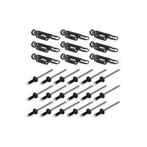 1980-1998 FORD BRONCO-F-SERIES PICKUP TRUCK LOWER WINDSHIELD MOLDING CLIP 9 PC KIT-PCK-1099-80-LW