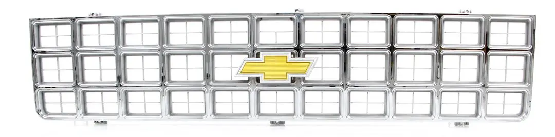 1980 Chevrolet Pickup Truck|Blazer|Suburban Premium Grille w/Foil Bowtie Emblem