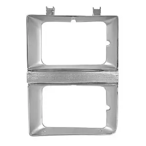 1981-1982 Chevrolet Pickup Headlamp Door Driver Side Chrome/Silver-DYNM1138S
