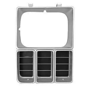 1981-1982 Chevrolet Pickup Headlamp Door Passenger Side Black/Argent-DYNM1138T