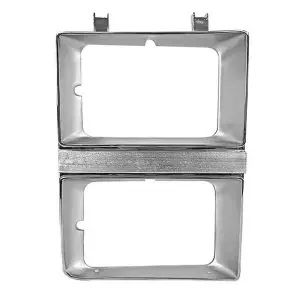1981-1982 Chevrolet Pickup Headlamp Door Passenger Side Chrome/Silver-DYNM1138R